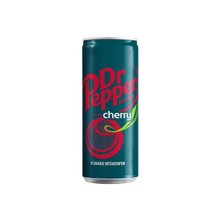 Dr Pepper Cherry Sleek 330 ml | Distribución Mayorista