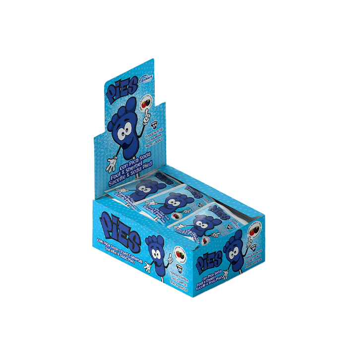 Cerdán Piruleta Pie Pica Soda 40 ud 20 g | Distribución Mayorista