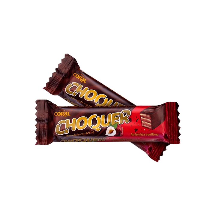 Choquer Nocciola Cioccolato al Latte 52 g Coral | Distribución Mayorista
