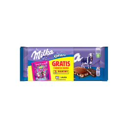 Milka Oreo 100g x 2 unités plus un sachet de La Liga