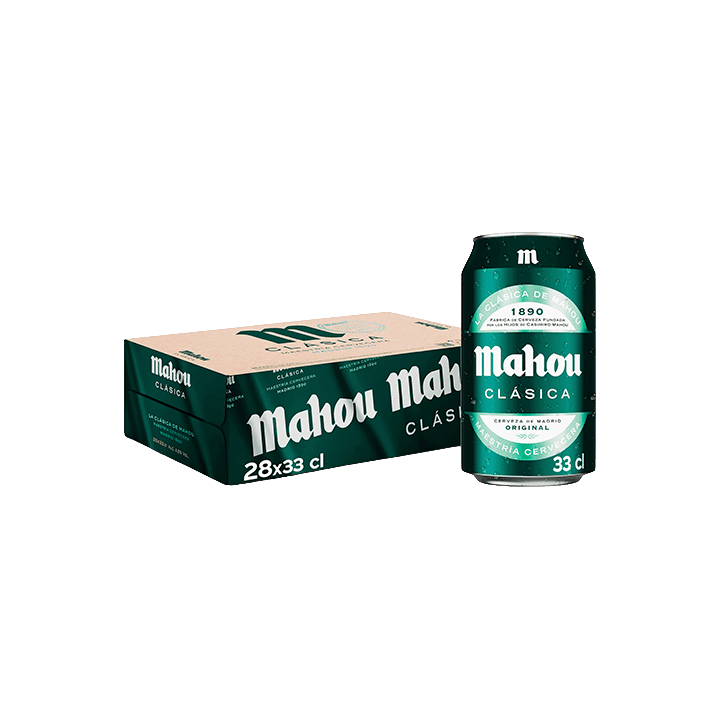 Cerveza Mahou 330ml 28ud | Distribución Mayorista