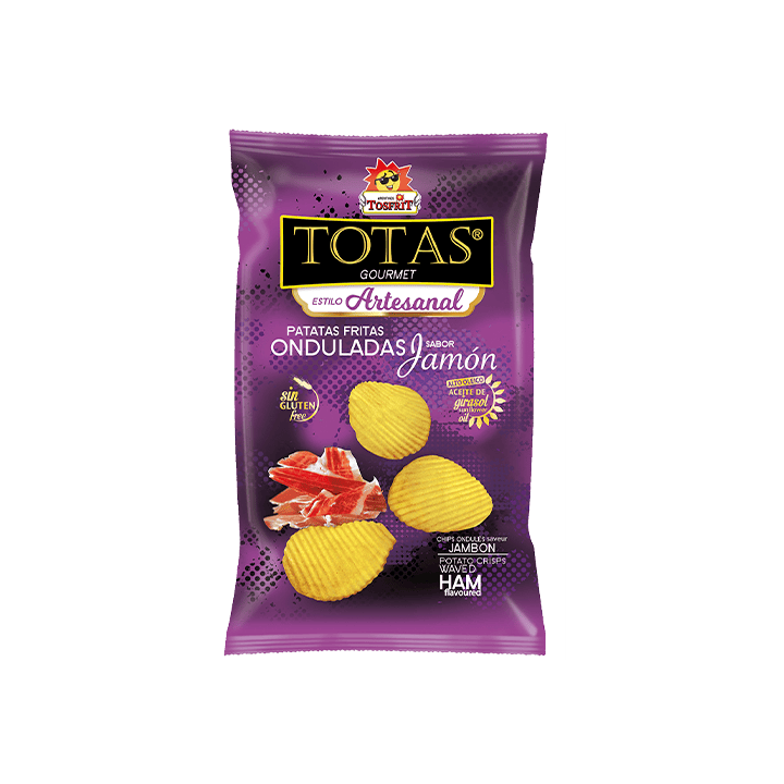 Wavy Totas Ham 45g Tosfrit-Distribución Mayorista