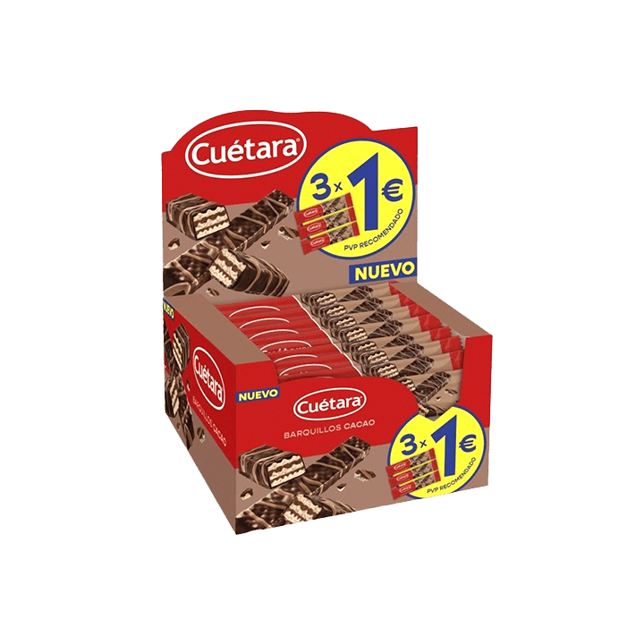 Wafers de cacau Cuétara | Distribución Mayorista
