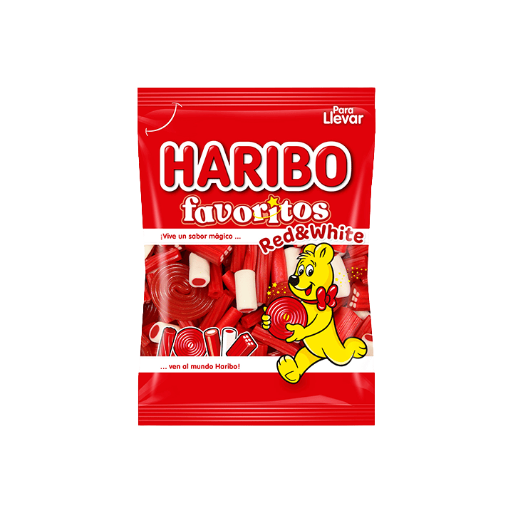 Haribo Favoris Red & White 90 g | Distribución Mayorista