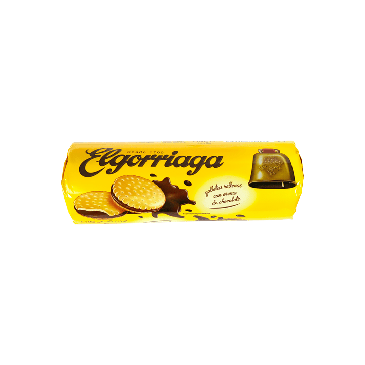 Gevulde chocoladekoekjes 180 g Elgorriaga | Distribución Mayorista