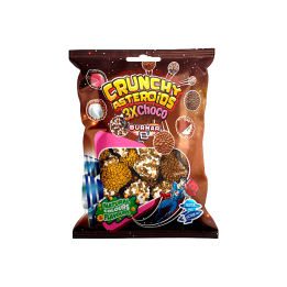 Crunchy Asteroids 3XChoco 90 g Burmar | Distribución Mayorista
