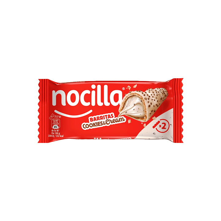 Barrette Nocilla Cookies & Cream 43 g | Distribucion Mayorista