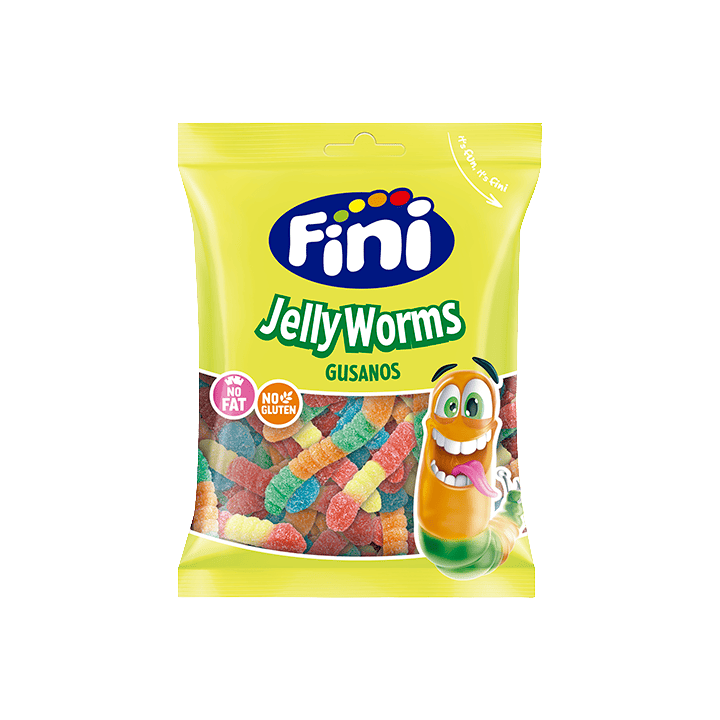 Vers sucrés enrobés de sucre 90 g Fini | Distribución Mayorista