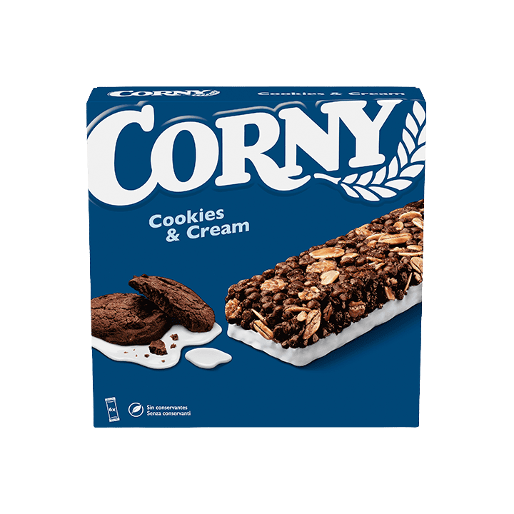 Barrita Galleta y crema 6 x 23 g Corny | Distribución Mayorista