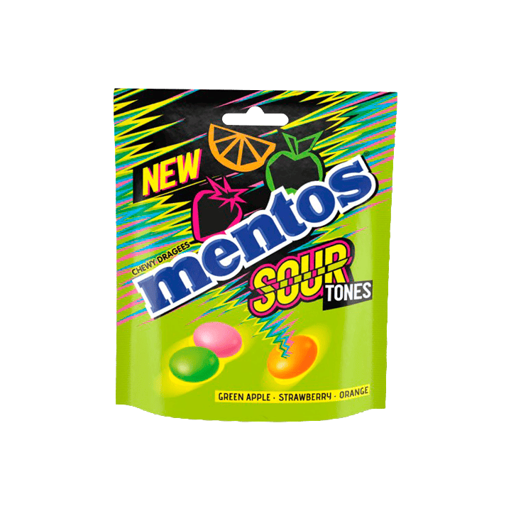 Mentos Sour Tones 140 g | Distribución Mayorista