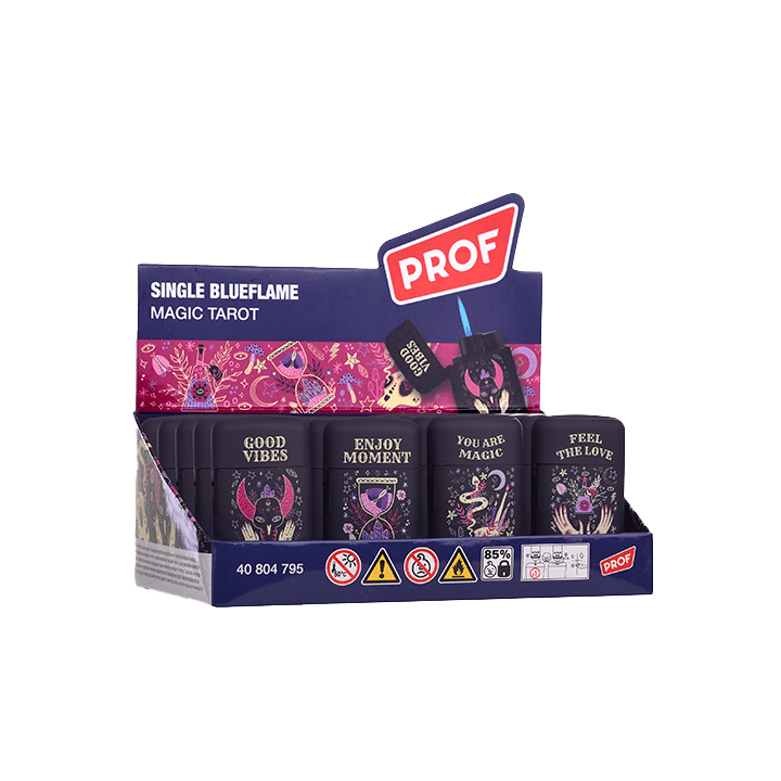 Feuerzeug Single Blueflame Prof 20u | Distribución Mayorista