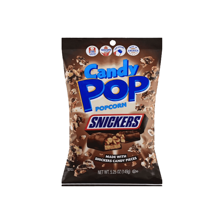 Candy POP popcorn Snickers 28 g | Distribucion Mayorista