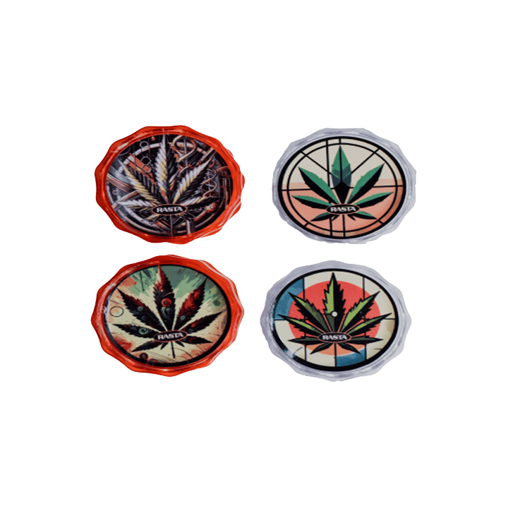 Grinder Blatt 4.5 cm Rasta 2 Teile | Distribución Mayorista