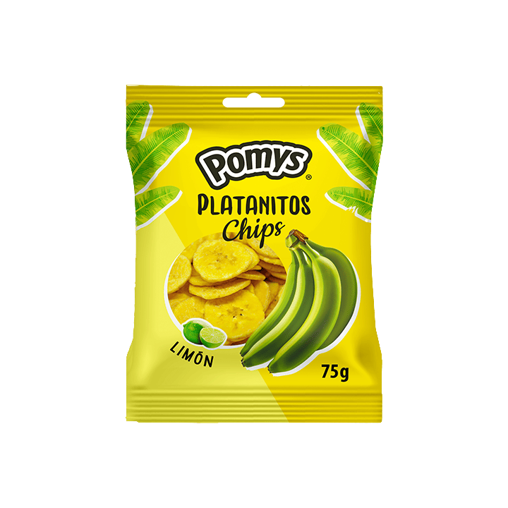 Lemon Banana Chips 75 g Pomys | Distribución Mayorista