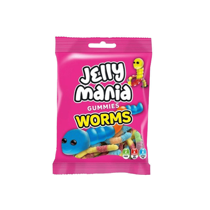 Jelly Mania Worms 100 g Jake | Distribución Mayorista