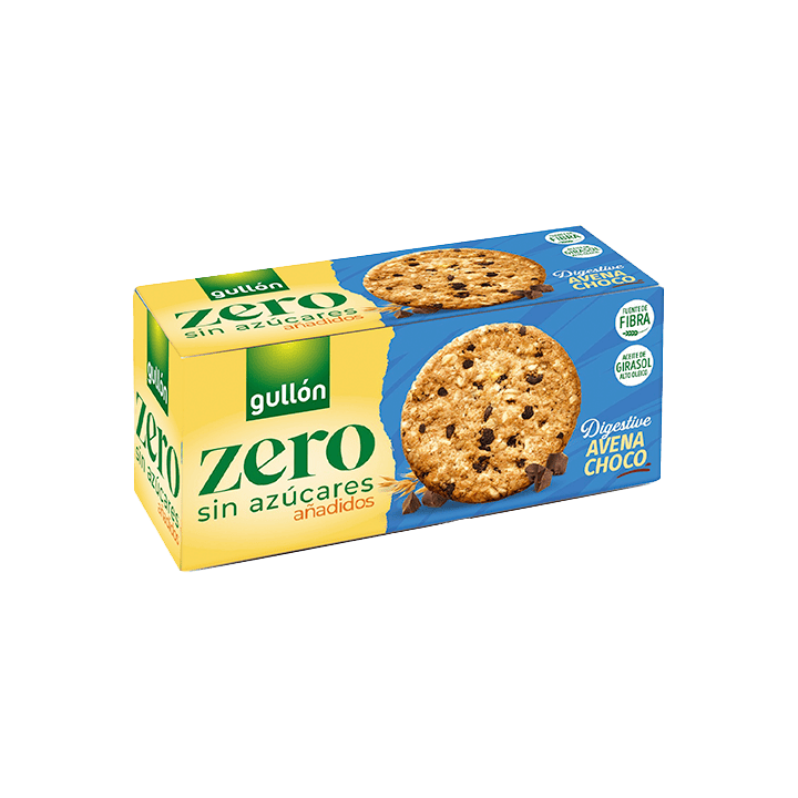 Digestive Aveia Chocolate ZERO 255 g Gullón | Distribucion Mayorista