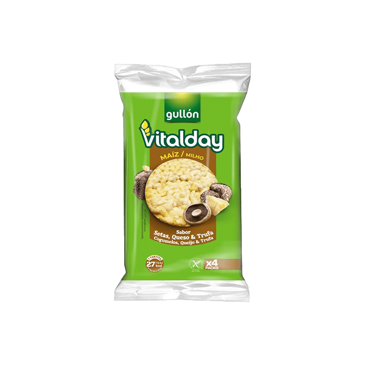 Vitalday Maíz sabor setas, queso y trufa 103 g Gullón | Distribución Mayorista