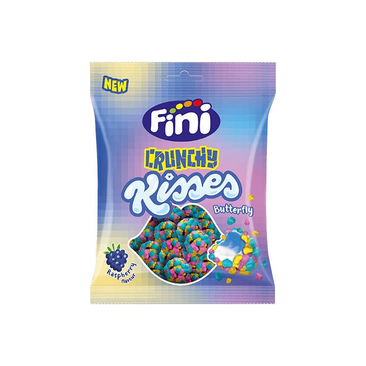 Crunchy Kisses Butterfly Halal 75 g Fini | Distribucion Mayorista