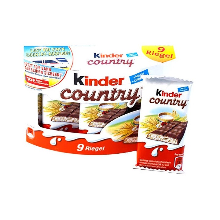 Kinder Country 23,5g-Distribución Mayorista.