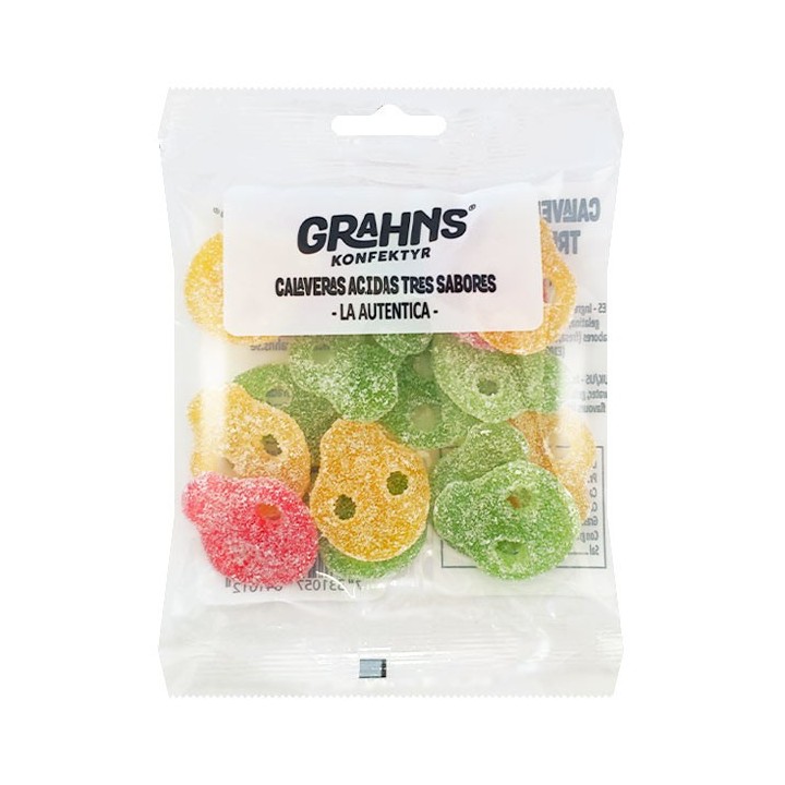 Crânes Assorties Acides 85g-Distribución Mayorista