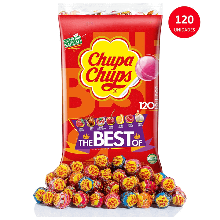 Chupa Chups 120 pezzi | Distribución Mayorista