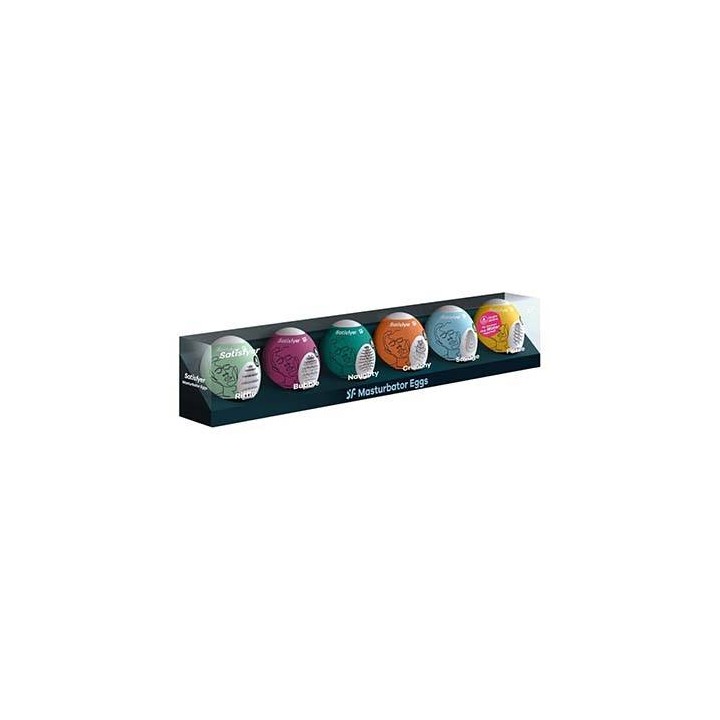 Pack de 6 Huevos Masturbadores Satisfyer - Distribución Mayorista