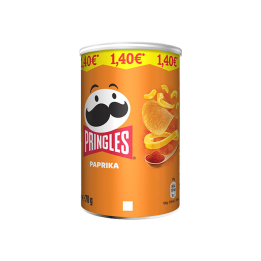 Pringles Paprika Marcado 1.40€ 70g - Distribución Mayorista
