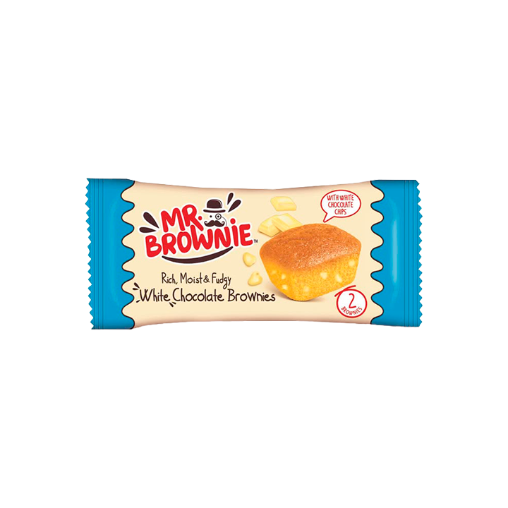 Brownie Cioccolato Bianco 50 g Mr Brownie | Distribución Mayorista