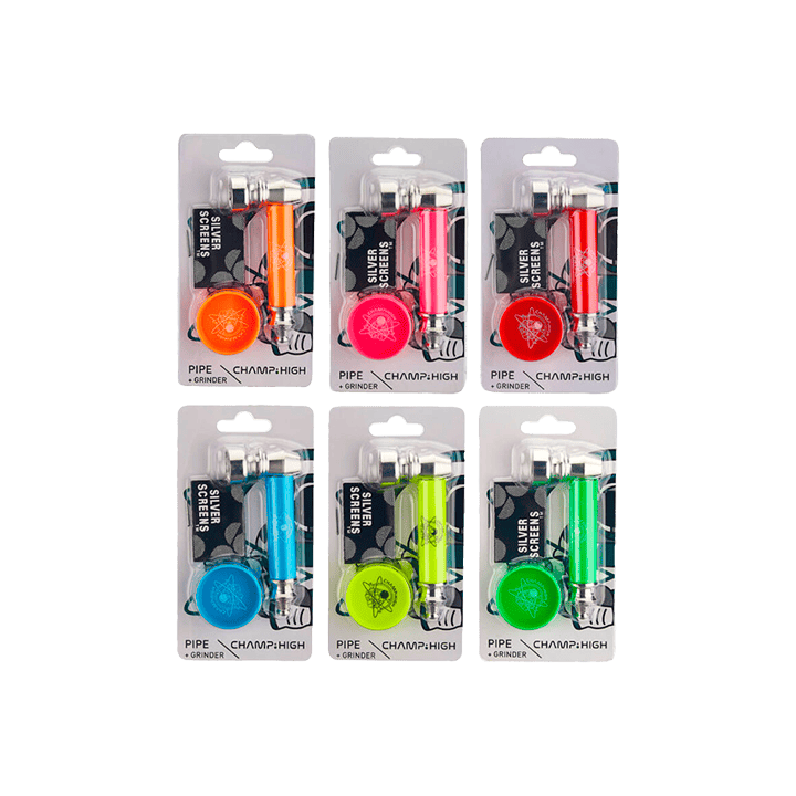 Champ High Mini Metalen Pijp + Mini Grinder | Distribución Mayorista