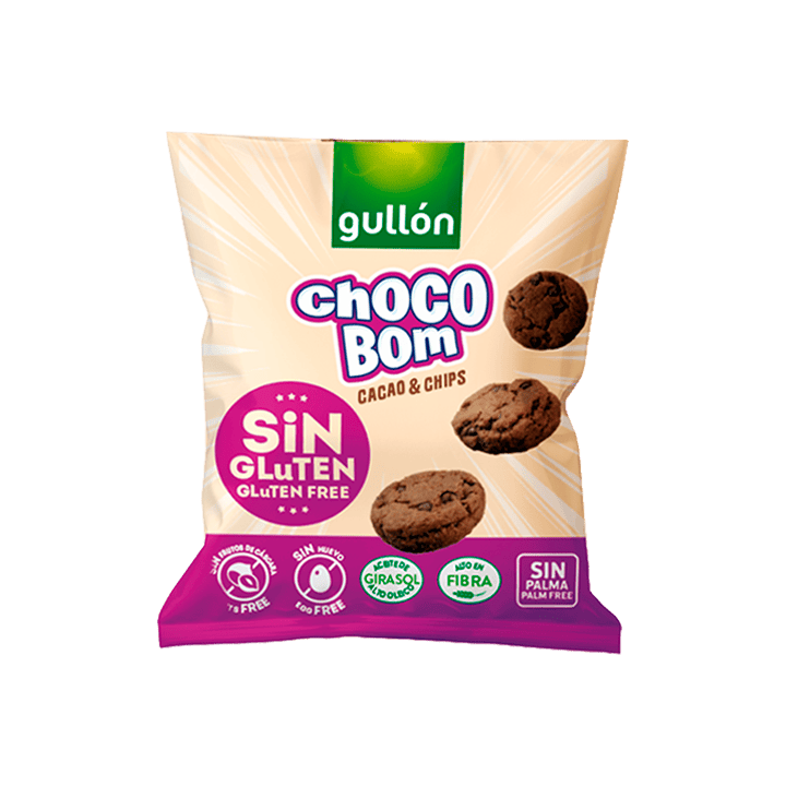 Chocobom Mini Cacao Glutenvrij 3 x 40 g Gullón | Distribucion Mayorista