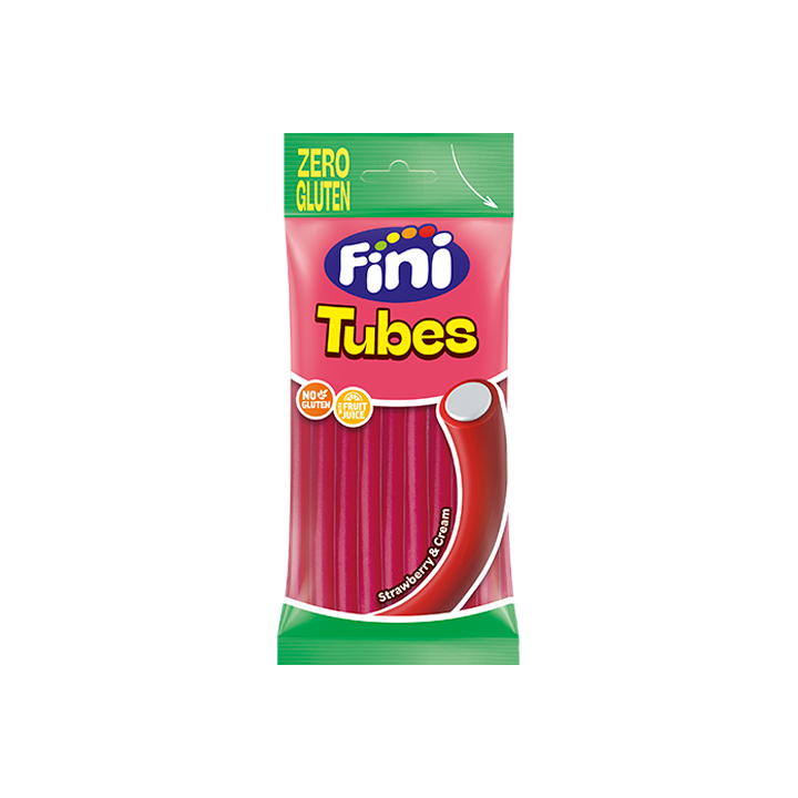 Tubes Fresa Zero Gluten 75 g Fini | Distribucion Mayorista