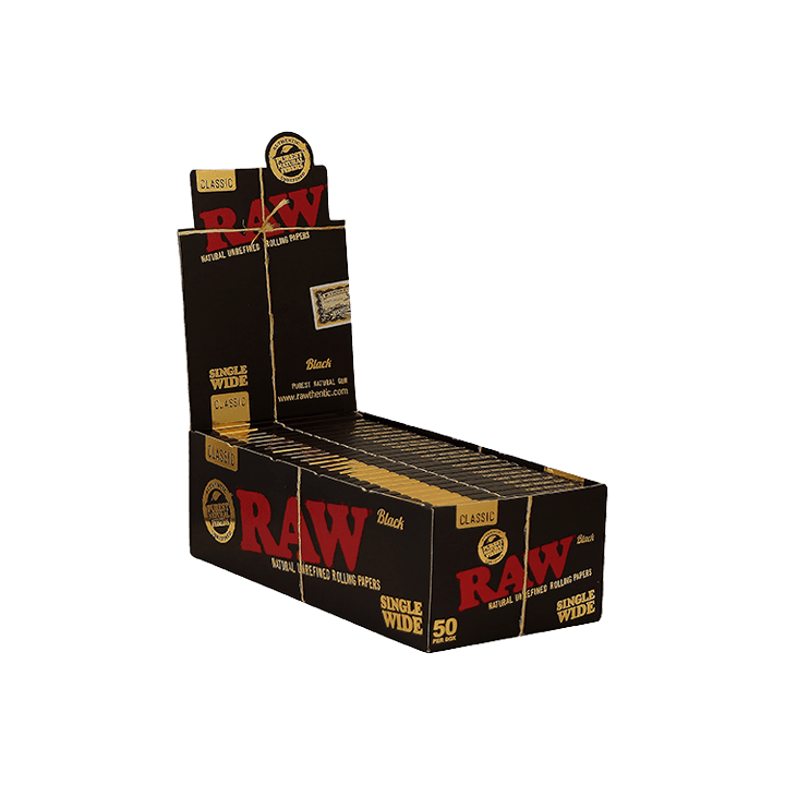 Raw Classic Black Single Wide - Distribución Mayorista