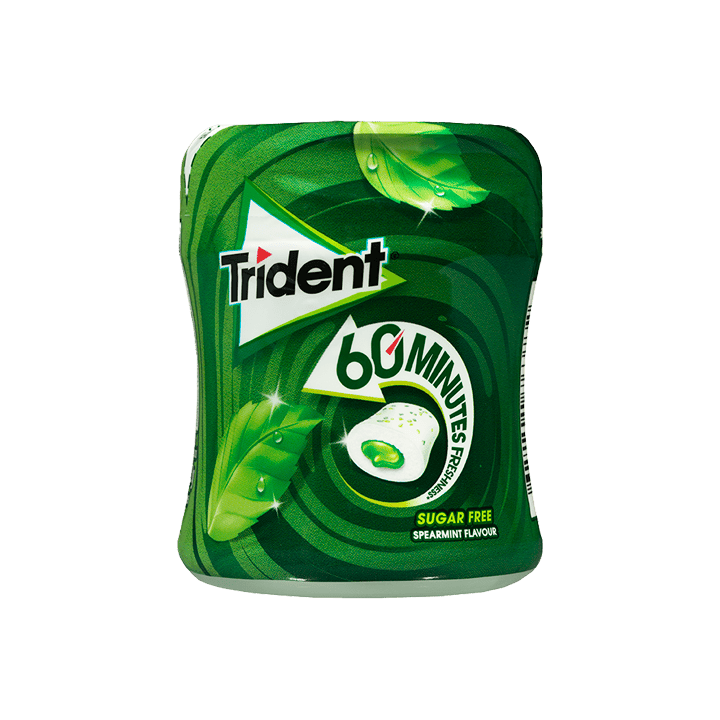 Trident 60 Minuten Pepermunt 68,2 g - Distribución Mayorista