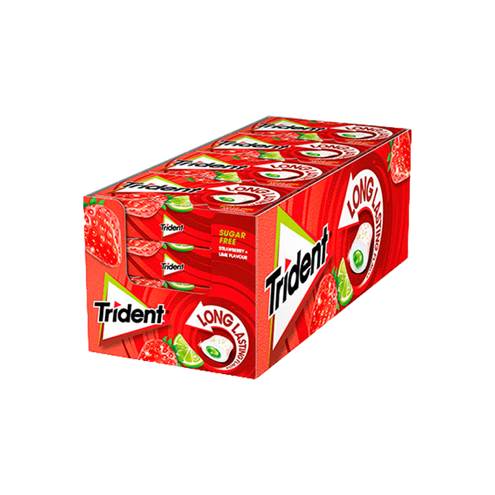 Trident Max Splash Erdbeere Limette 22 g Mondelez | Distribucion Mayorista