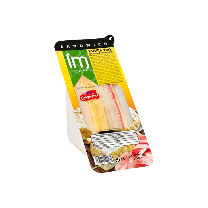Sandwich Clásico York y Tortilla 150g - Distribución Mayorista