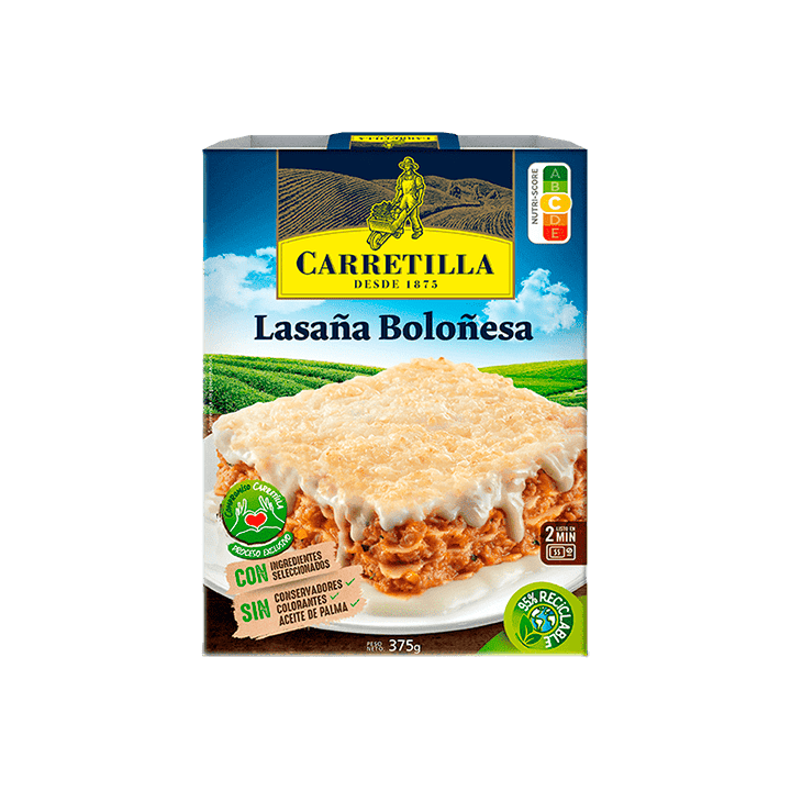 Lasaña Boloñesa 375g Carretilla-Distribución Mayorista