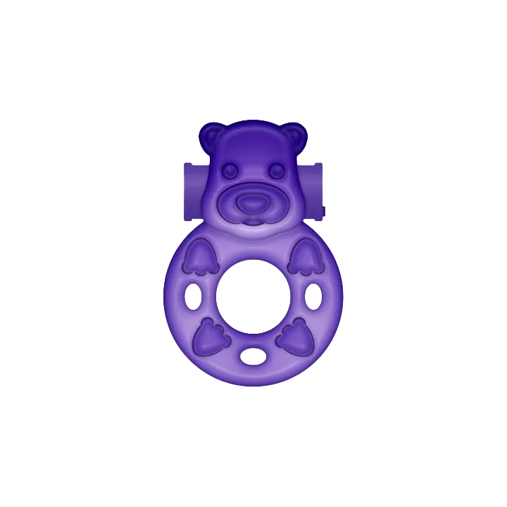 Anillo Vibrador Osito Lila-Distribución Mayorista