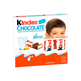 Barrita Kinder Chocolate 12,5g T4-Distribución Mayorista