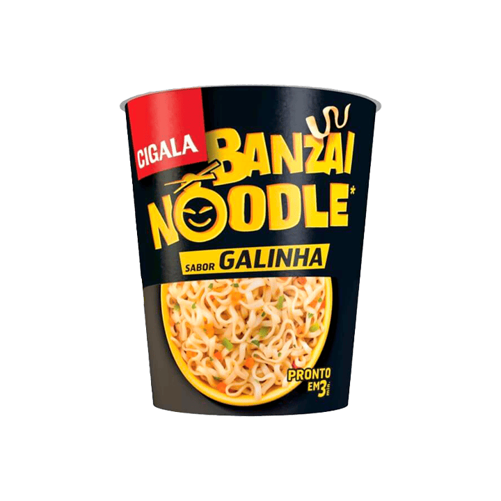 Fideos Orientales Pollo Banzai Noodle Cigala 67g  - Distribución Mayorista
