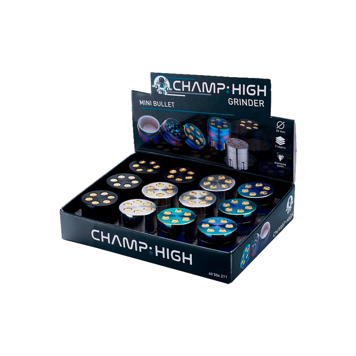Grinder Metal 3 partes 3cm Champ High - Distribución Mayorista