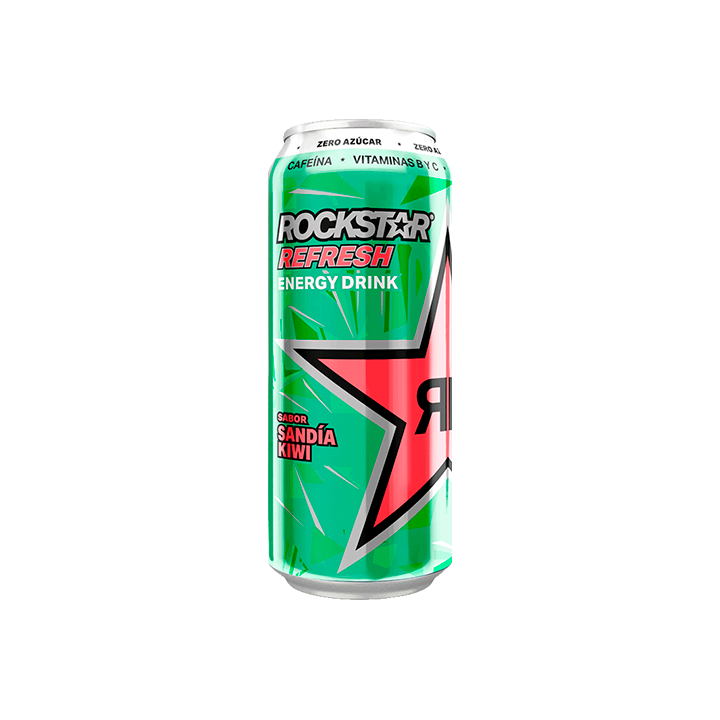 RockStar Refresh Sandía - Kiwi 500ml - Distribución Mayorista