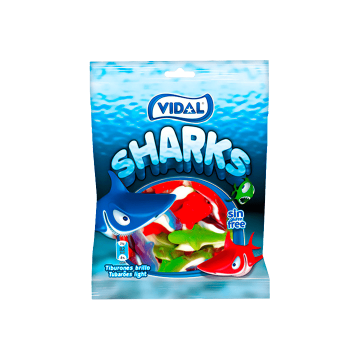 Tiburones 90g Vidal - Distribución Mayorista
