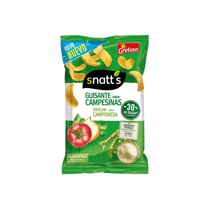 Snatts Boerenstijl Erwten 28 g Grefusa | Distribución Mayorista