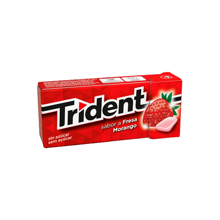 Trident Dragée Fraise 14g - Distriución Mayorista