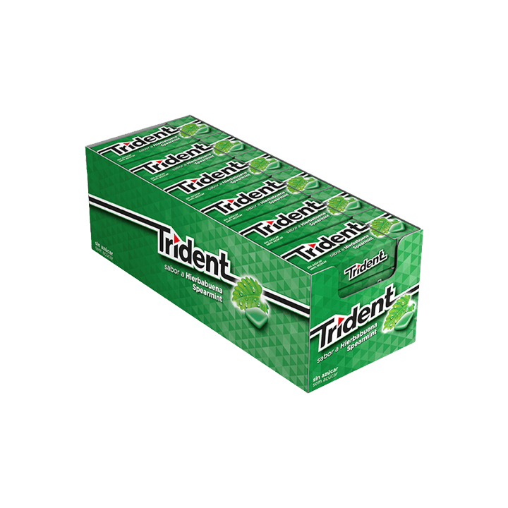 Trident Dragee Spearmint 14g - Distribución Mayorista