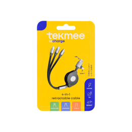 Tekmee Cable Retráctil 3 en 1 - Distribución Mayorista