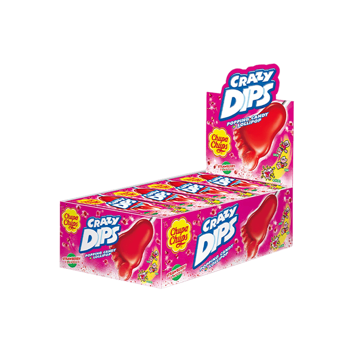 Crazy Dips Fresa Chupa Chups 14g - Distribución Mayorista
