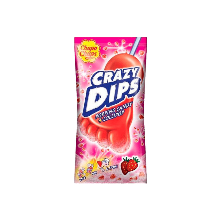 Crazy Dips Fresa Chupa Chups 14g - Distribución Mayorista