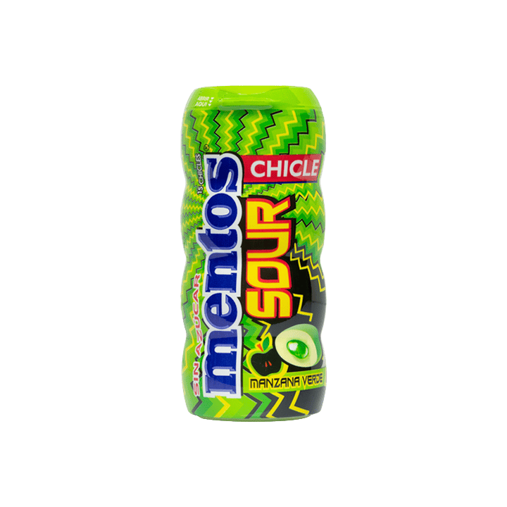 Mentos Sour Gum Manzana Verde 30g - Distribución Mayorista