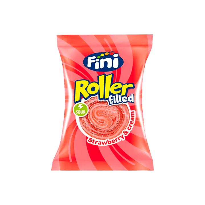 Fini Roller Aardbei & Room 20 g (40 stuks) - Distribución Mayorista